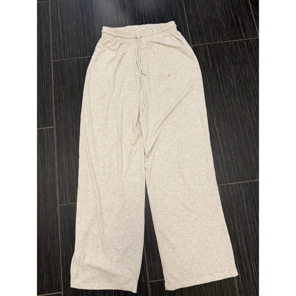 Aritzia The Group Recharge Pants Sz M Wide Leg Pull On Relaxed Airport Jersey